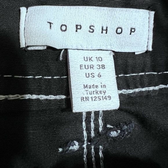 TopShop cargo skater utility pants womens size 6 - Picture 2 of 6